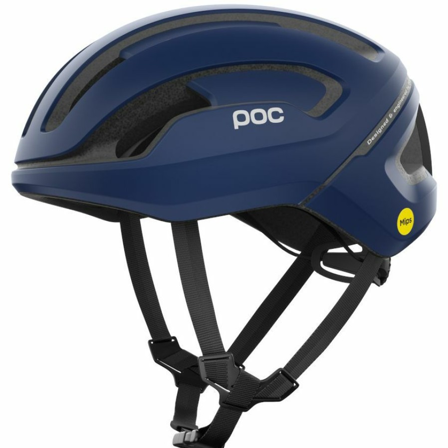 Helmets * | Poc Omne Air Mips Road Helmet Lead Blue Matte Radiant Model