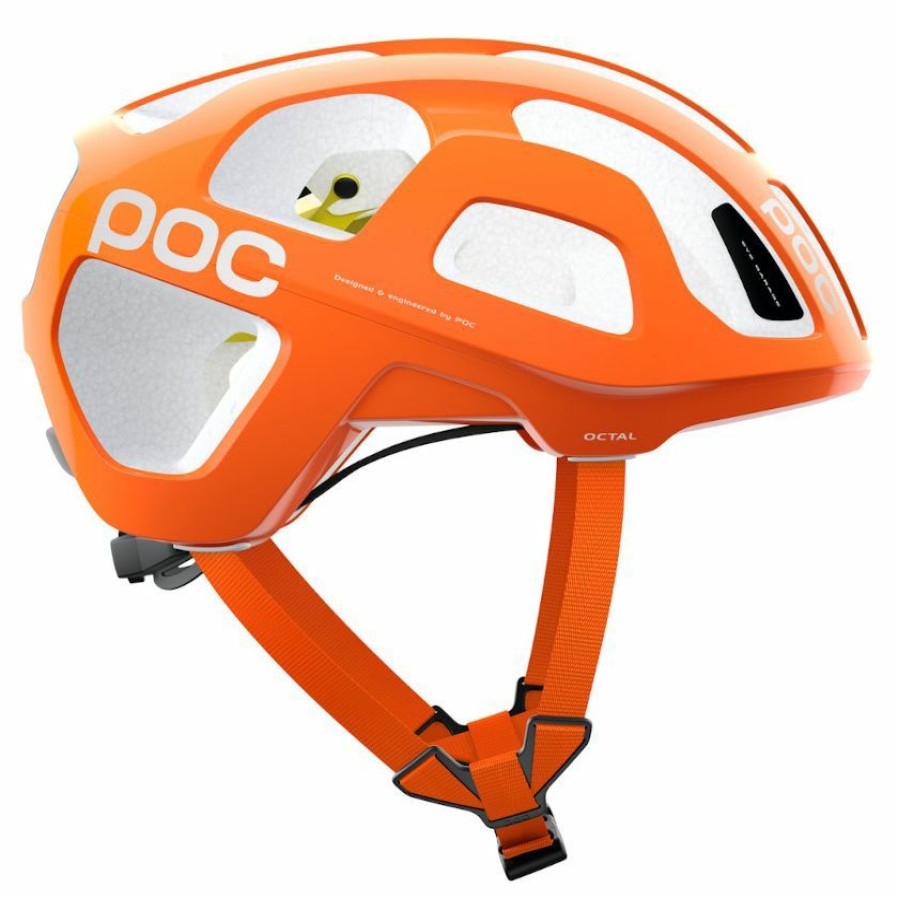 Helmets * | Poc Octal Mips Road Helmet Fluorescent Orange Avip Clearance