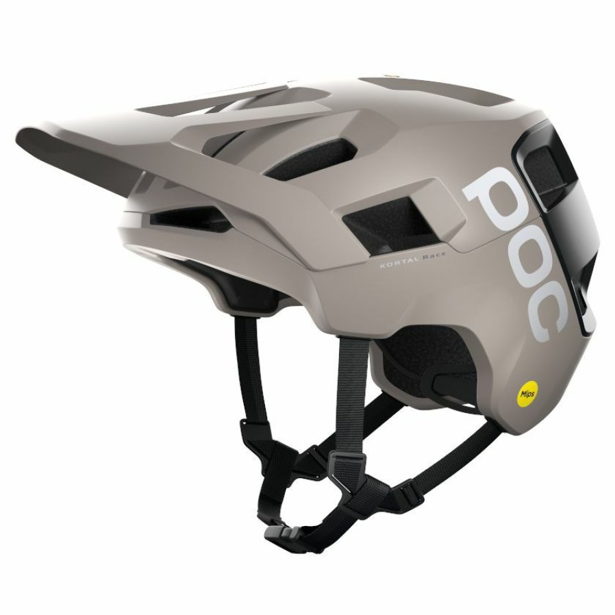 Helmets * | Poc Kortal Race Mips Mtb Helmet Moonstone Grey/Uranium Black Matte Limit Offer