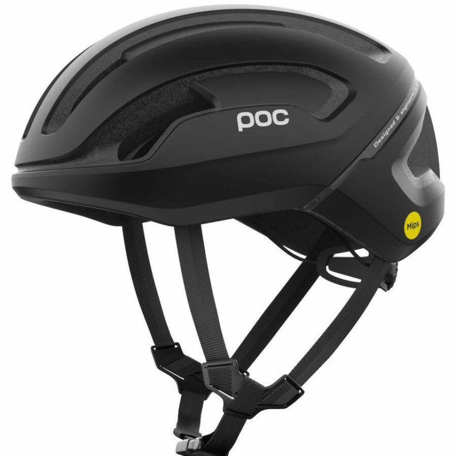 Helmets * | Poc Omne Air Mips Road Helmet Uranium Black Matte Reduction In Price