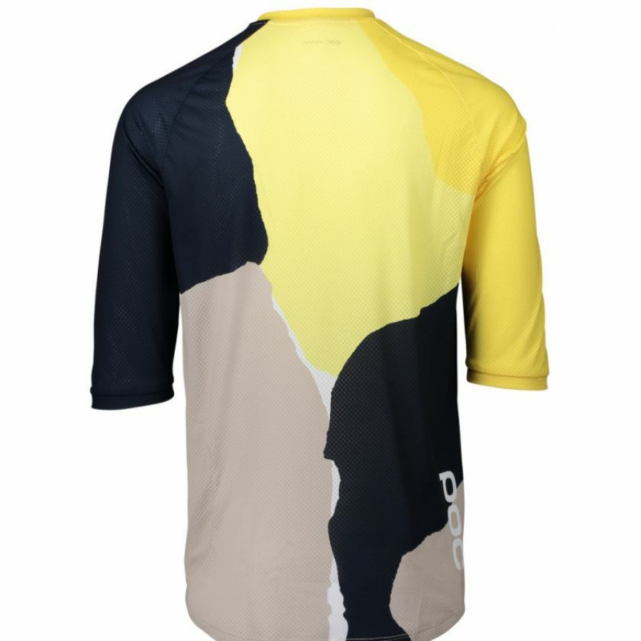 Clothing * | Poc Mtb Pure 3/4 Womens Jersey Colour Splashes/Yellow 2022 Quick Delivery