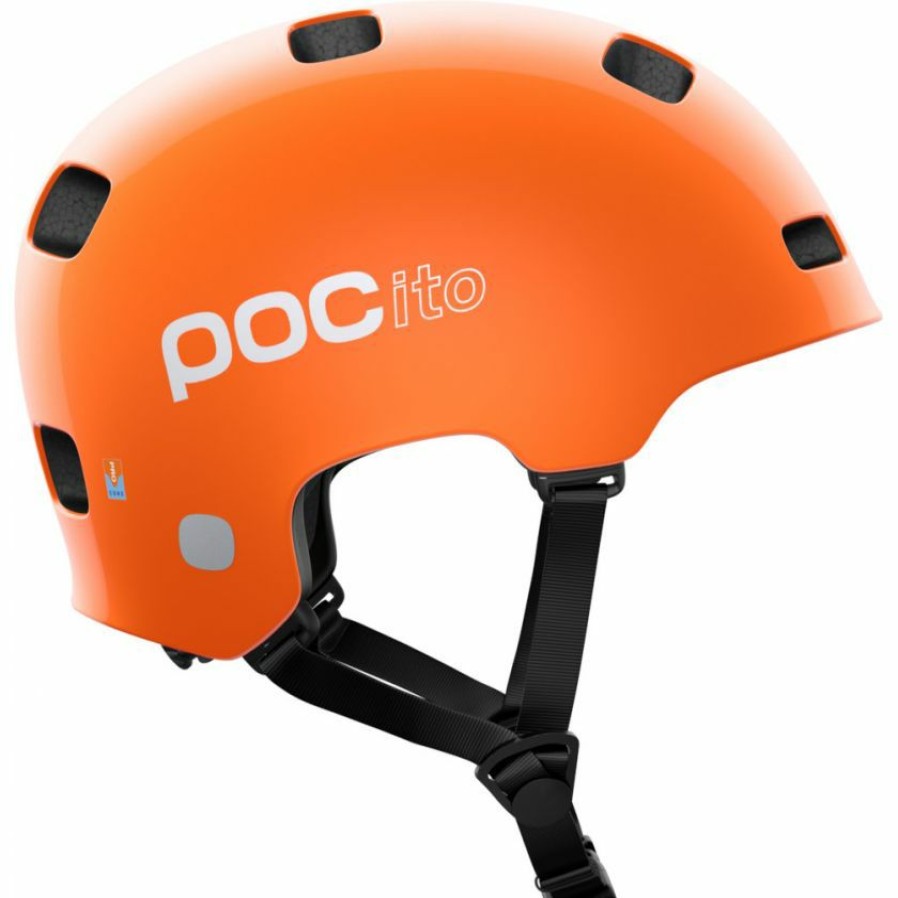 Helmets * | Poc Pocito Crane Mips Kids Helmet Fluorescent Orange Glamor Model