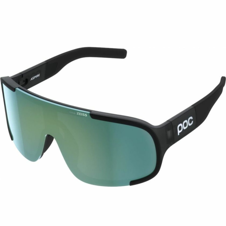 Accessories * | Poc Aspire Sunglasses Uranium Black Translucent (Grey Deep Green Lens) Cheap Online