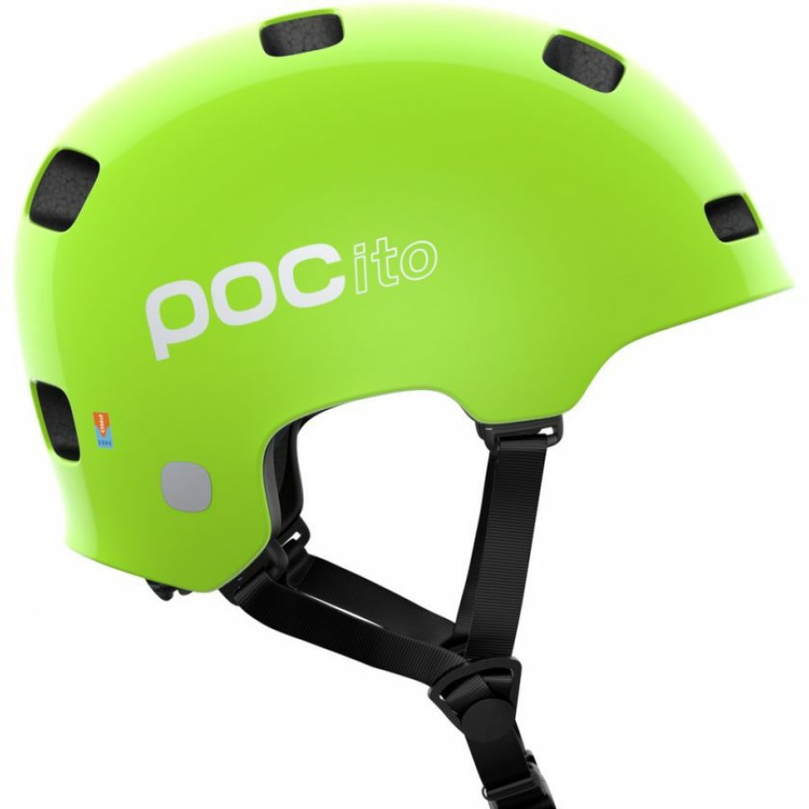 Helmets * | Poc Pocito Crane Mips Kids Helmet Fluorescent Yellow/Green Cheap Online