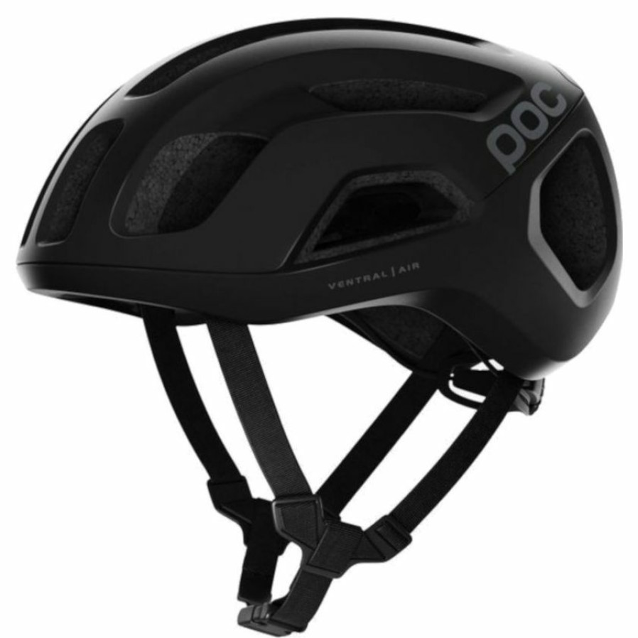 Helmets * | Poc Ventral Air Spin Road Helmet Uranium Black Matte Best Price