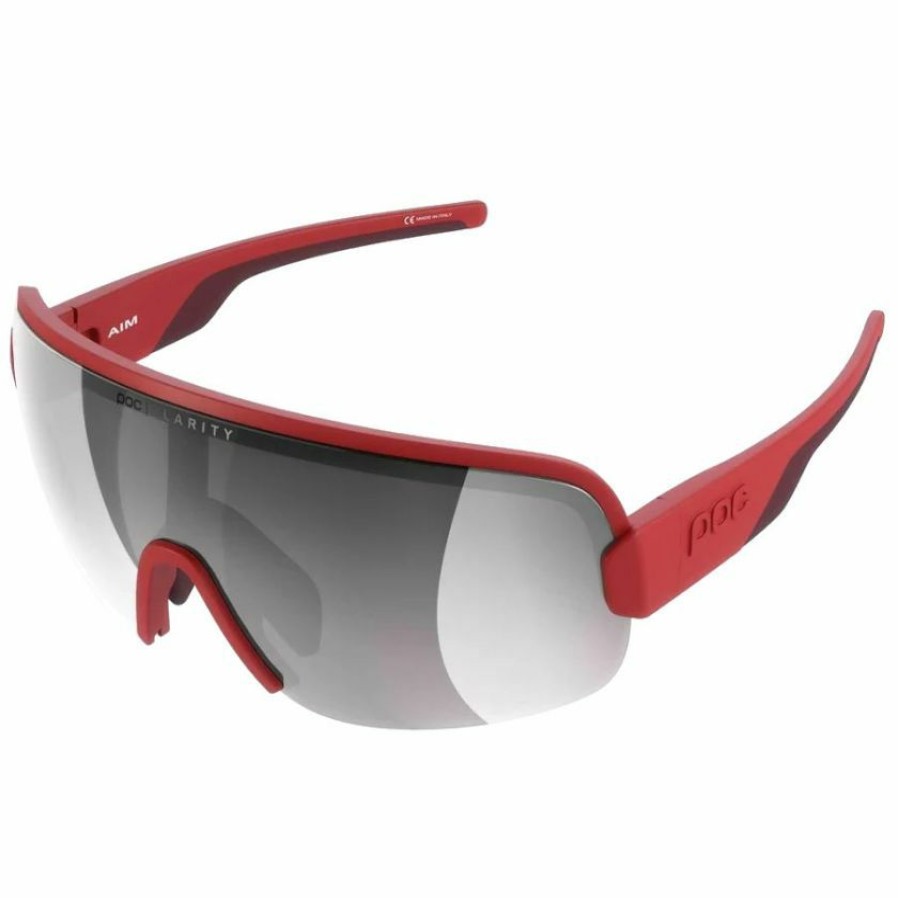 Accessories * | Poc Aim Sunglasses Prismane Red (Violet Silver Mirror Lens) Outlet