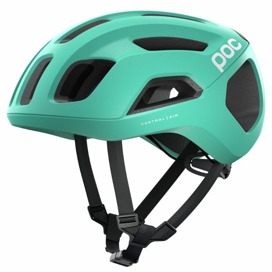 Helmets * | Poc Ventral Air Spin Road Helmet Fluorite Green Matte Limit Offer