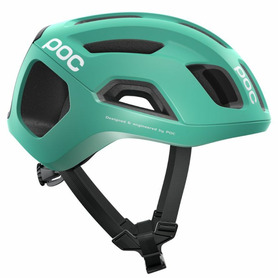 Helmets * | Poc Ventral Air Spin Road Helmet Fluorite Green Matte Limit Offer