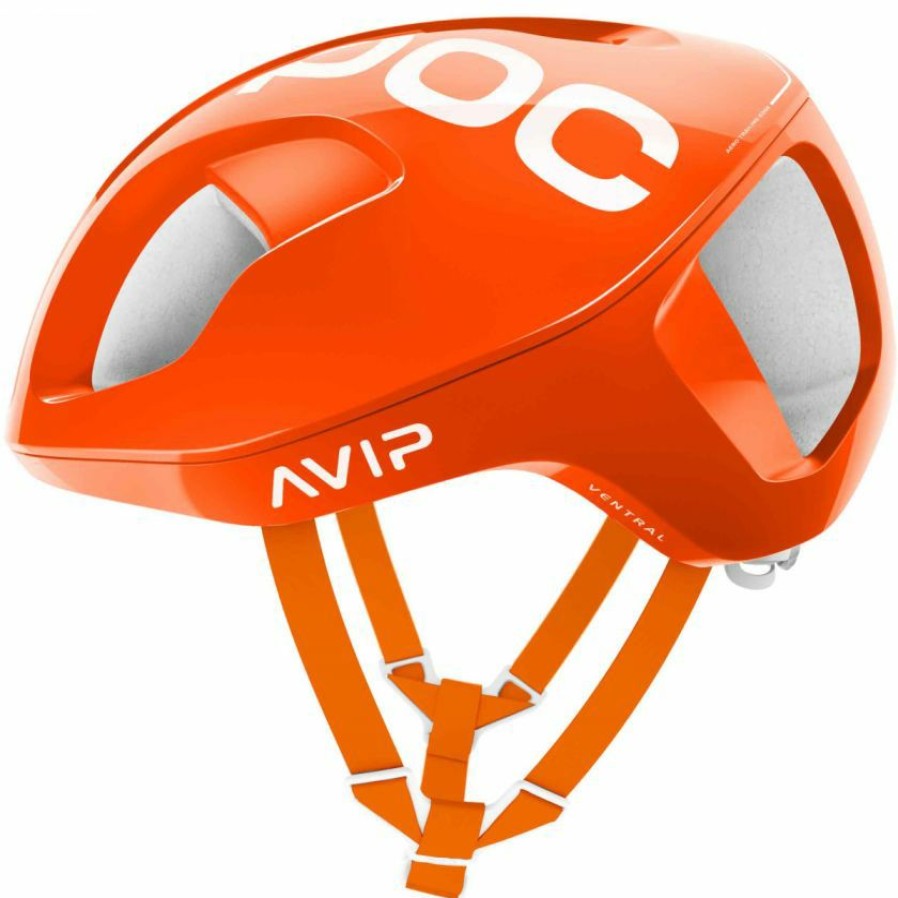 Helmets * | Poc Ventral Spin Road Helmet Avip Zink Orange 100% Guarantee