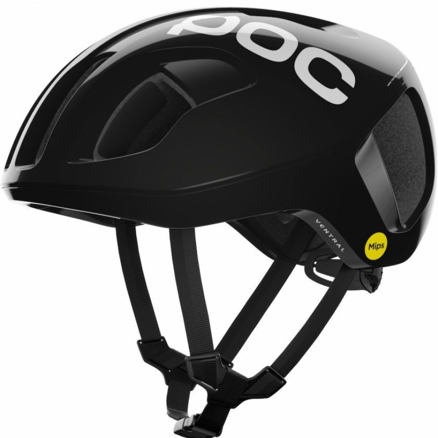 Helmets * | Poc Ventral Mips Road Helmet Uranium Black Outlet