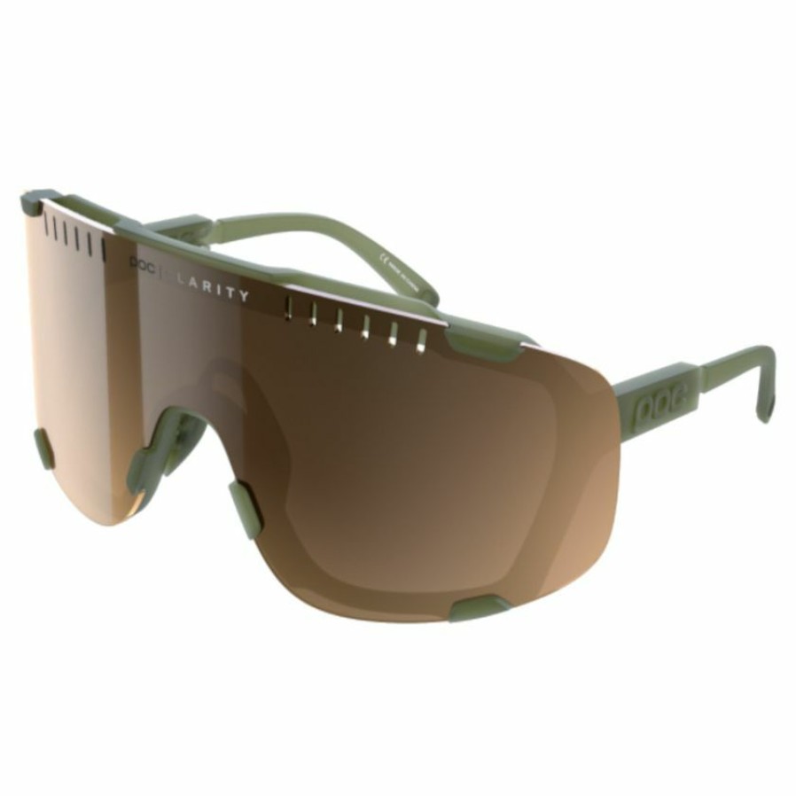 Accessories * | Poc Devour Sunglasses Epidote Green Translucent (Brown Silver Mirror Lens) 100% Guarantee