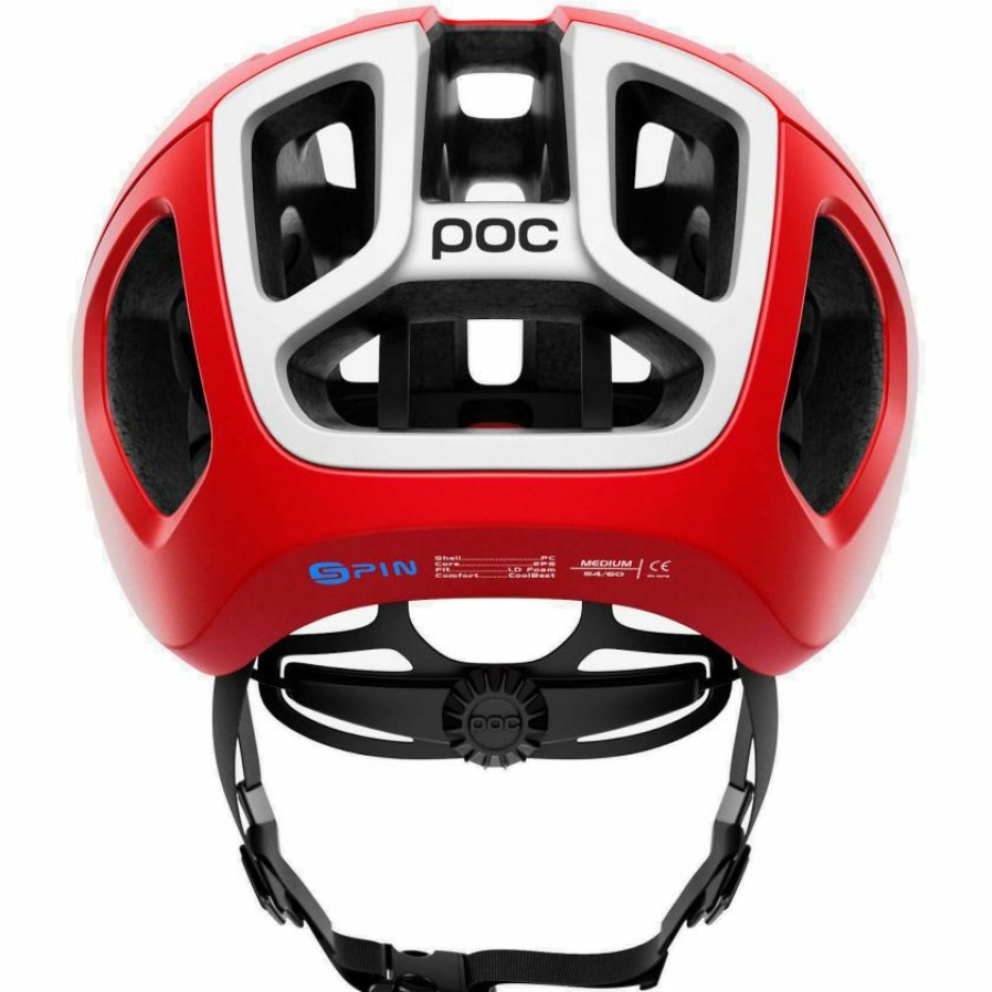 Helmets * | Poc Ventral Air Spin Road Helmet Prismane Red Matte Radiant Model