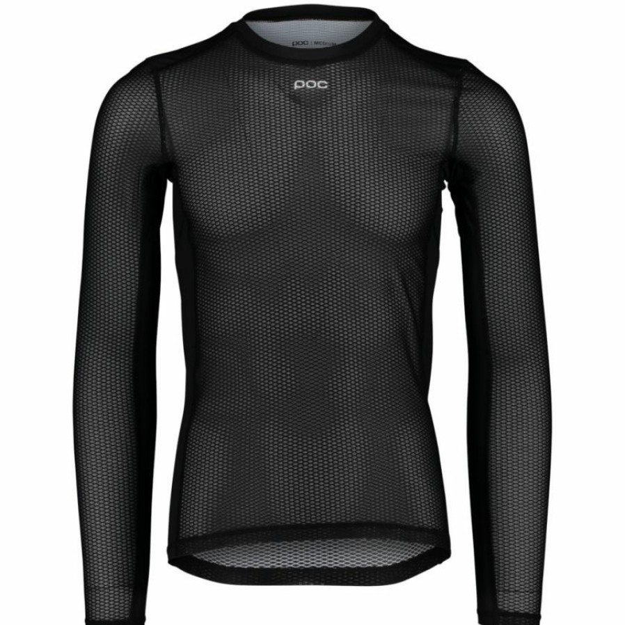 Clothing * | Poc Essential Ls Base Layer Jersey Uranium Black 2022 With Discount