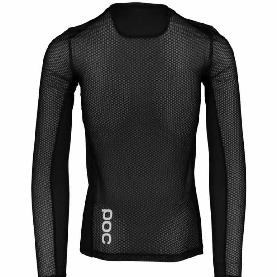 Clothing * | Poc Essential Ls Base Layer Jersey Uranium Black 2022 With Discount