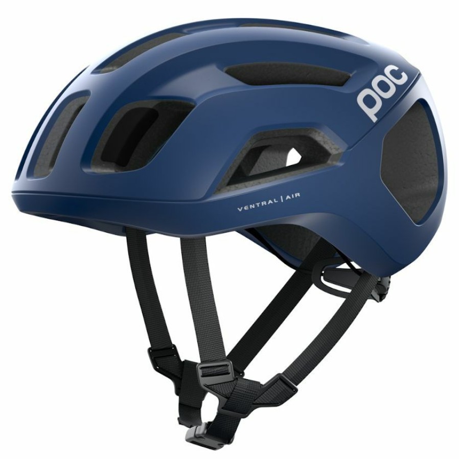 Helmets * | Poc Ventral Air Spin Road Helmet Lead Blue Matte Cheap Online