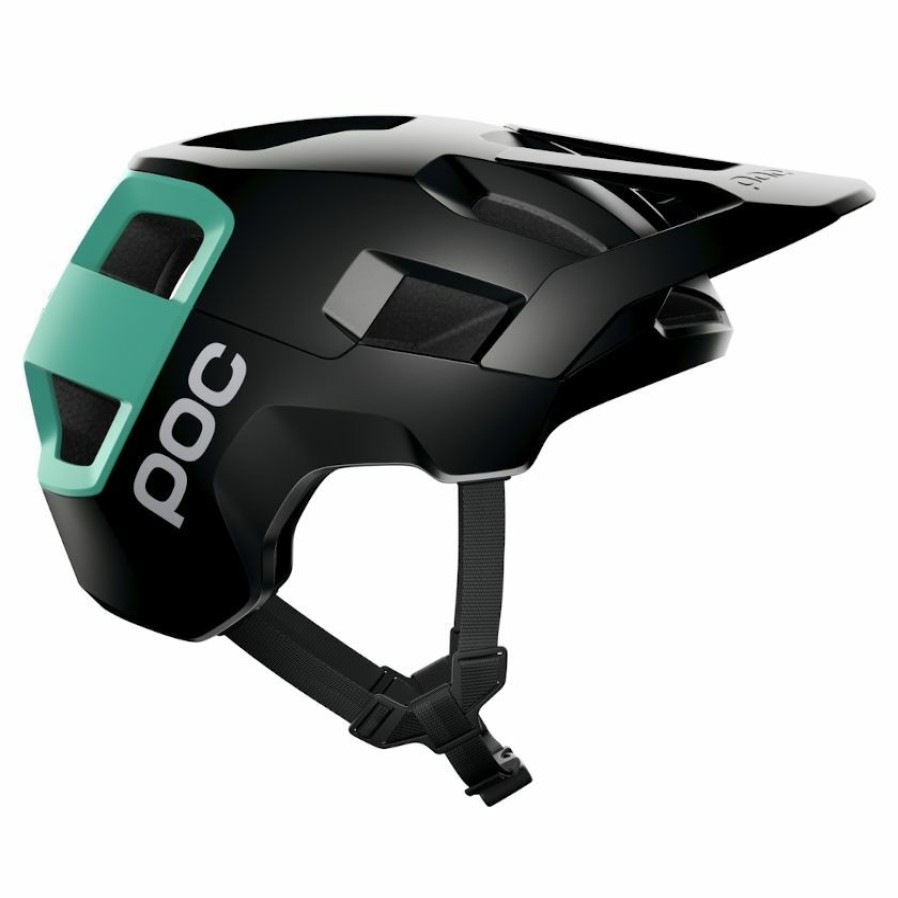 Helmets * | Poc Kortal Mtb Helmet Uranium Black/Fluorite Green Matte Premium Product