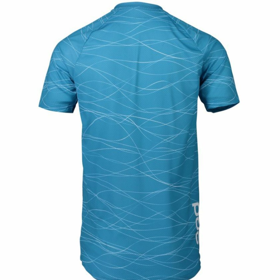 Clothing * | Poc Mtb Pure T-Shirt Jersey Lines Basalt Blue 2022 Outlet