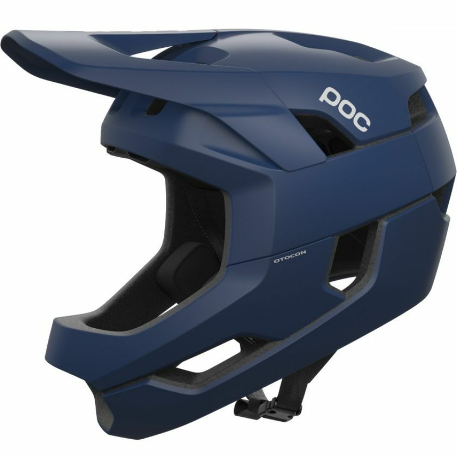 Accessories * | Poc Otocon Full Face Mtb Helmet Matte Lead Blue Clearance