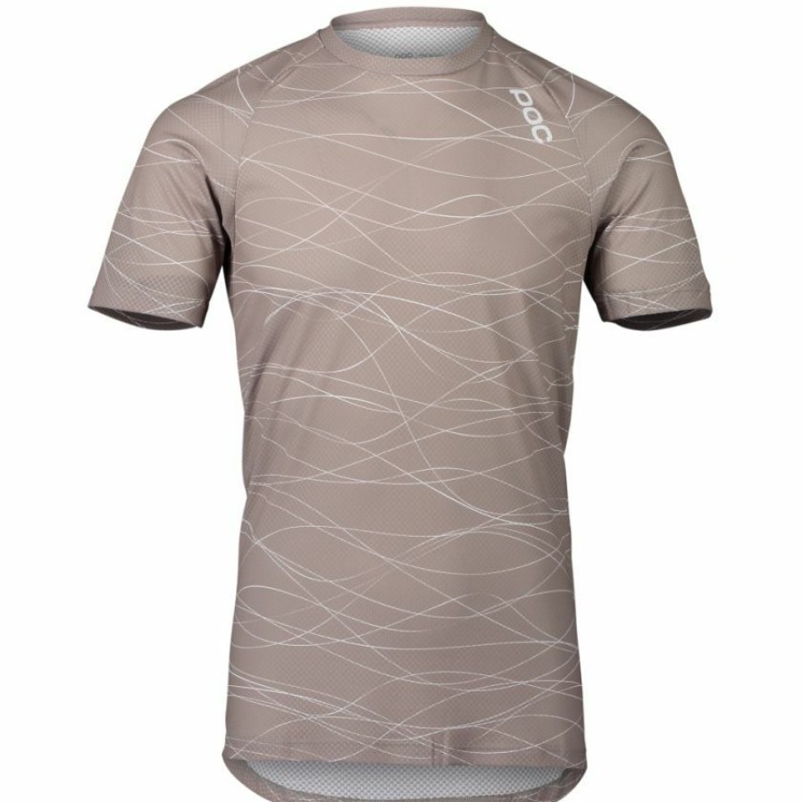 Clothing * | Poc Mtb Pure T-Shirt Jersey Lines Grey 2022 Premium Product