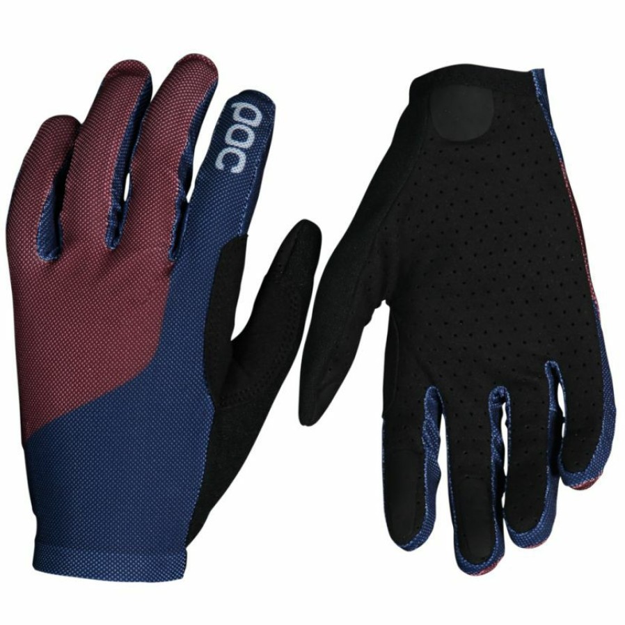 Clothing * | Poc Essential Mesh Ff Mtb Gloves Red/Navy 2022 Clearance