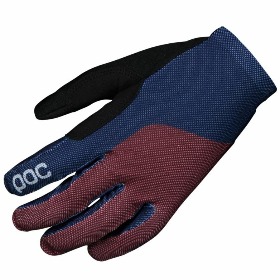 Clothing * | Poc Essential Mesh Ff Mtb Gloves Red/Navy 2022 Clearance