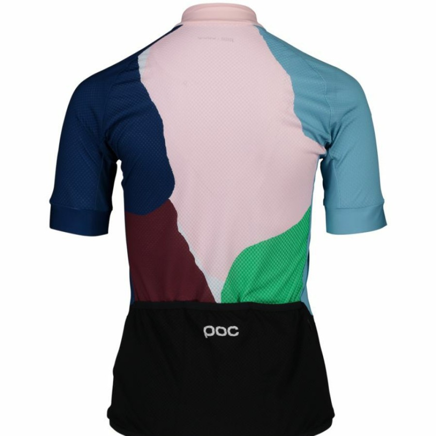 Clothing * | Poc Essential Road Print Womens Jersey Multicolour Splash 2022 100% Guarantee