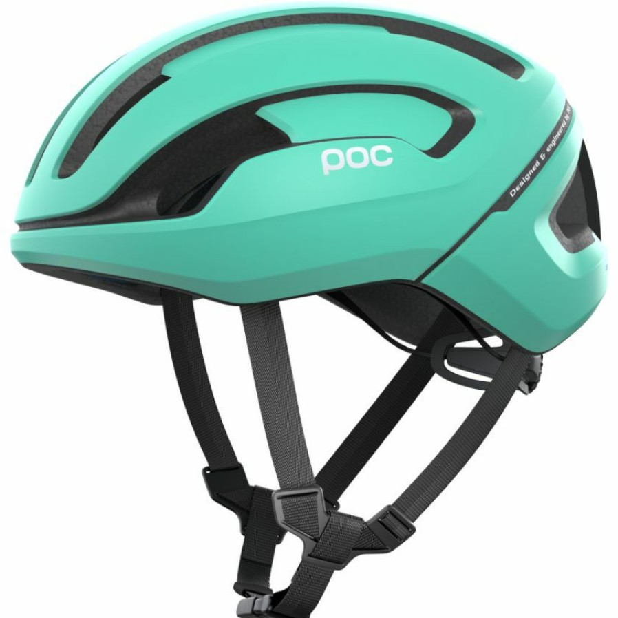 Helmets * | Poc Omne Air Spin Road Helmet Flourite Green Matte For Sale