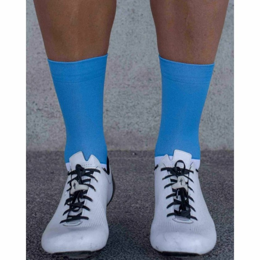 Clothing * | Poc Essential Road Socks Blue/White 2022 Low Price