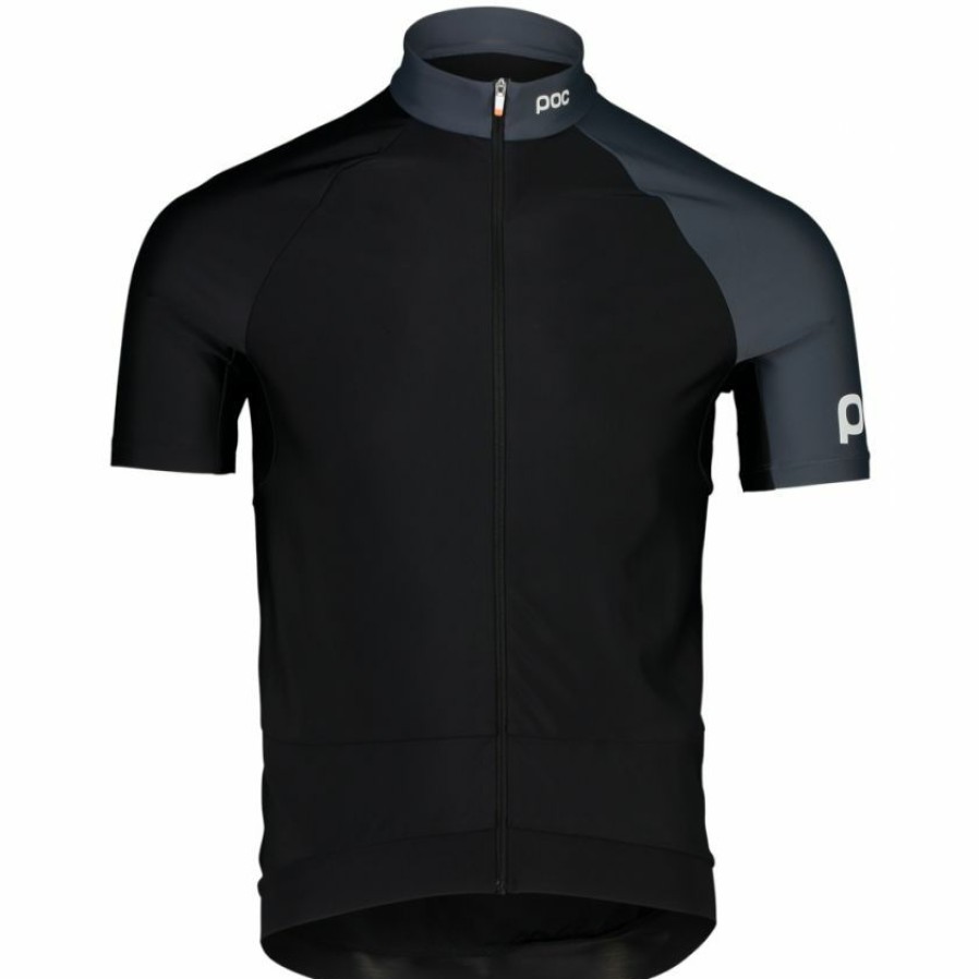 Clothing * | Poc Essential Road Midweight Ss Jersey Black/Grey 2022 Reduction In Price