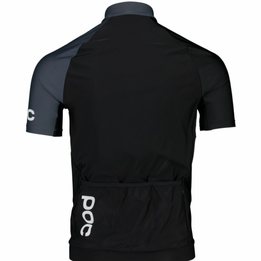 Clothing * | Poc Essential Road Midweight Ss Jersey Black/Grey 2022 Reduction In Price