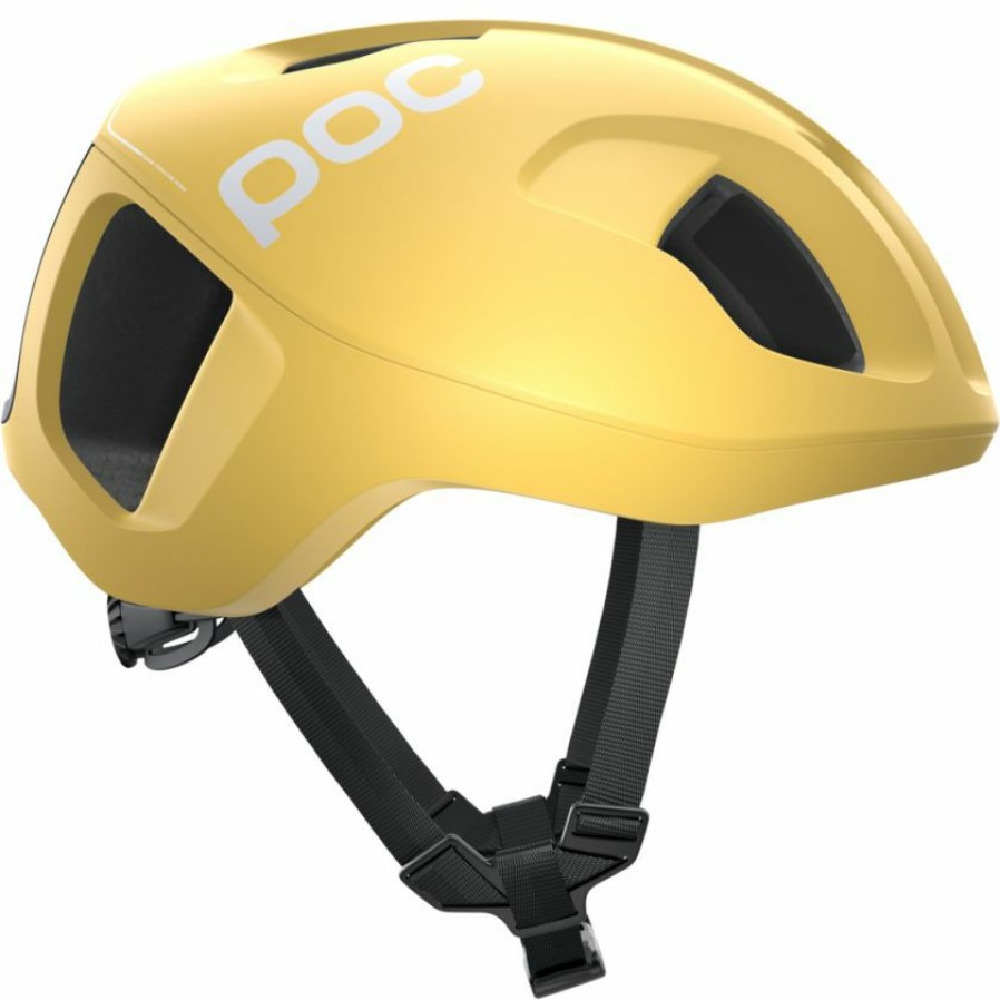 Helmets * | Poc Ventral Spin Road Helmet Sulfur Yellow Matte Best Price