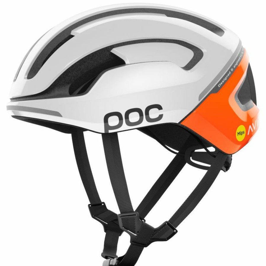 Helmets * | Poc Omne Air Mips Road Helmet Fluorescent Orange Avip With Discount