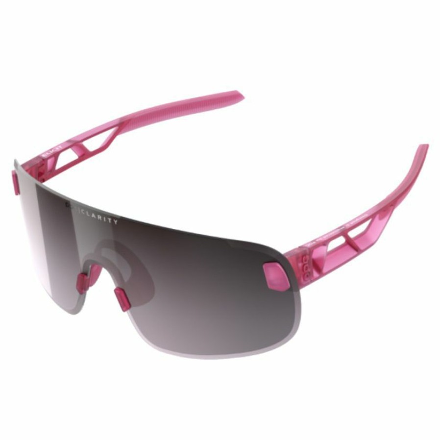 Accessories * | Poc Elicit Sunglasses Actinium Pink Translucent (Violet Silver Mirror Lens) Cheap Online