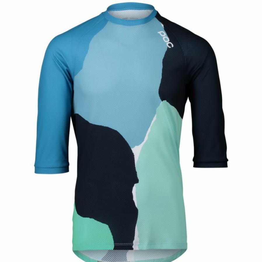 Clothing * | Poc Mtb Pure 3/4 Jersey Colour Splashes/Blue 2022 Cheap Online