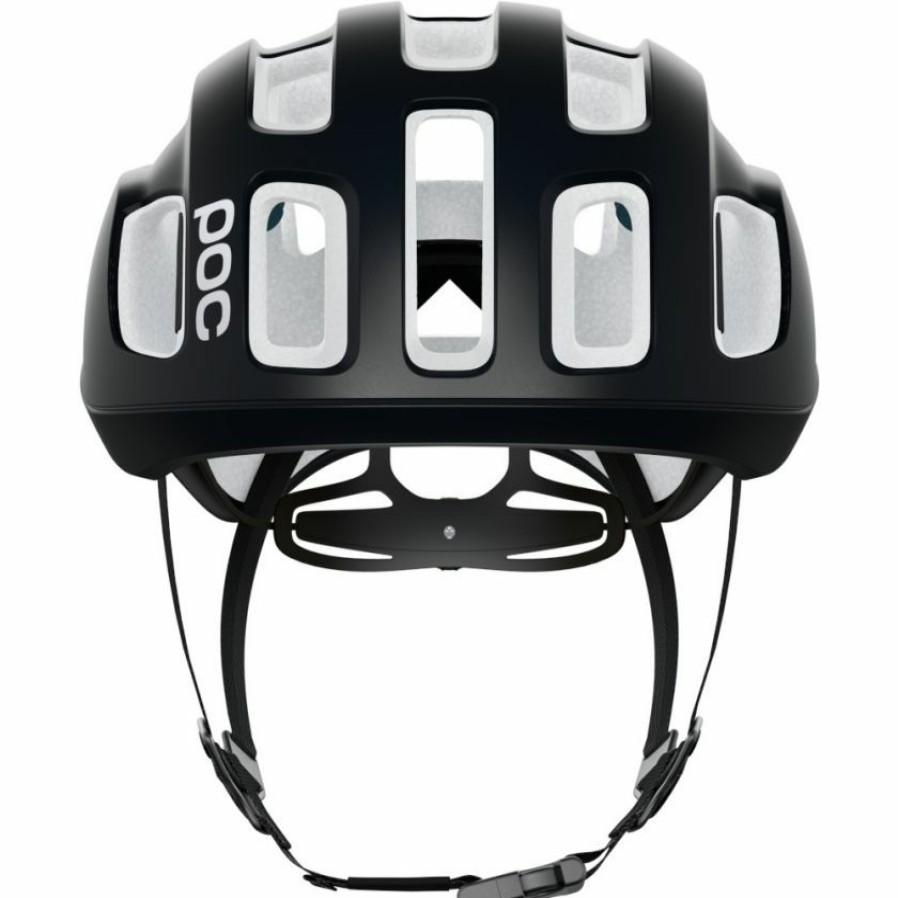 Helmets * | Poc Ventral Air Spin Nfc Road Helmet Uranium Black/Hydrogen White Online Sales