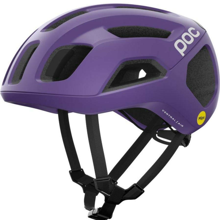 Helmets * | Poc Ventral Air Mips Road Helmet Sapphire Purple Matte Low Price