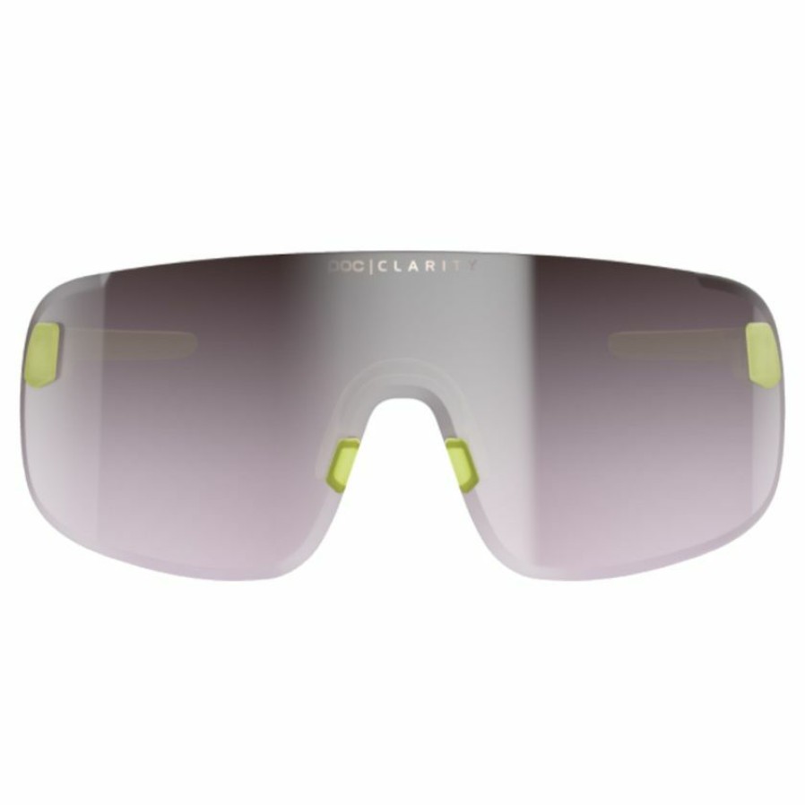 Accessories * | Poc Elicit Sunglasses Lemon Calcite Translucent (Violet Silver Mirror Lens) Quick Delivery