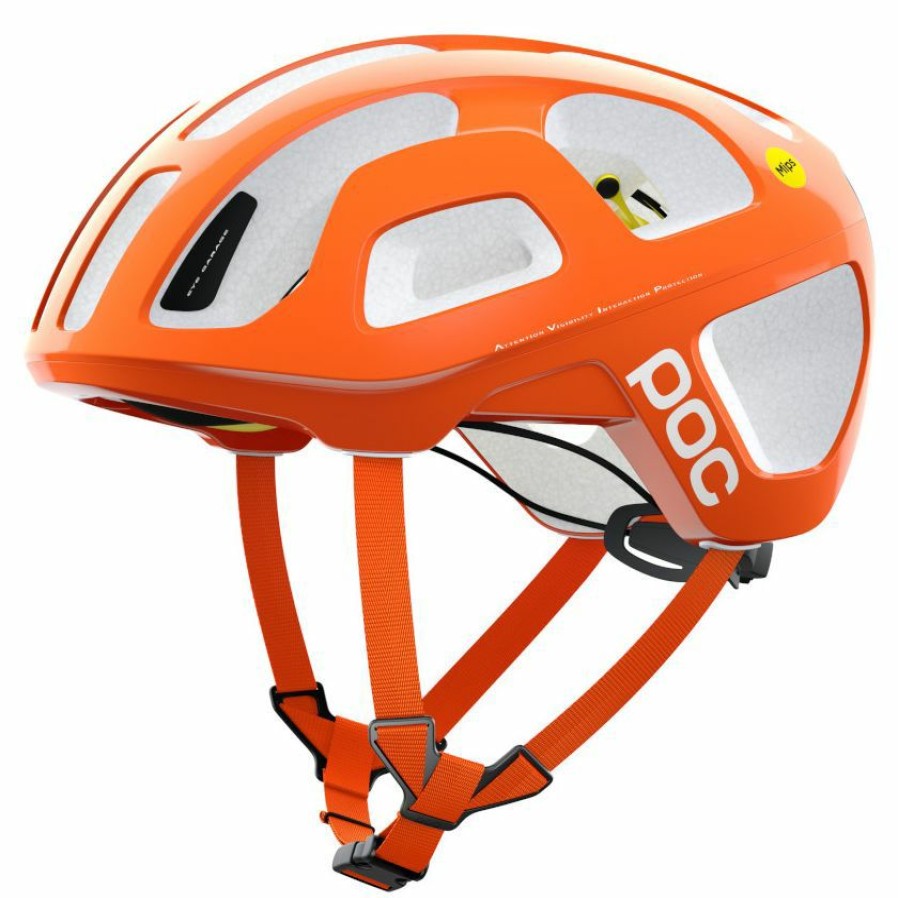 Helmets * | Poc Octal Mips Road Helmet Fluorescent Orange Avip 100% Guarantee