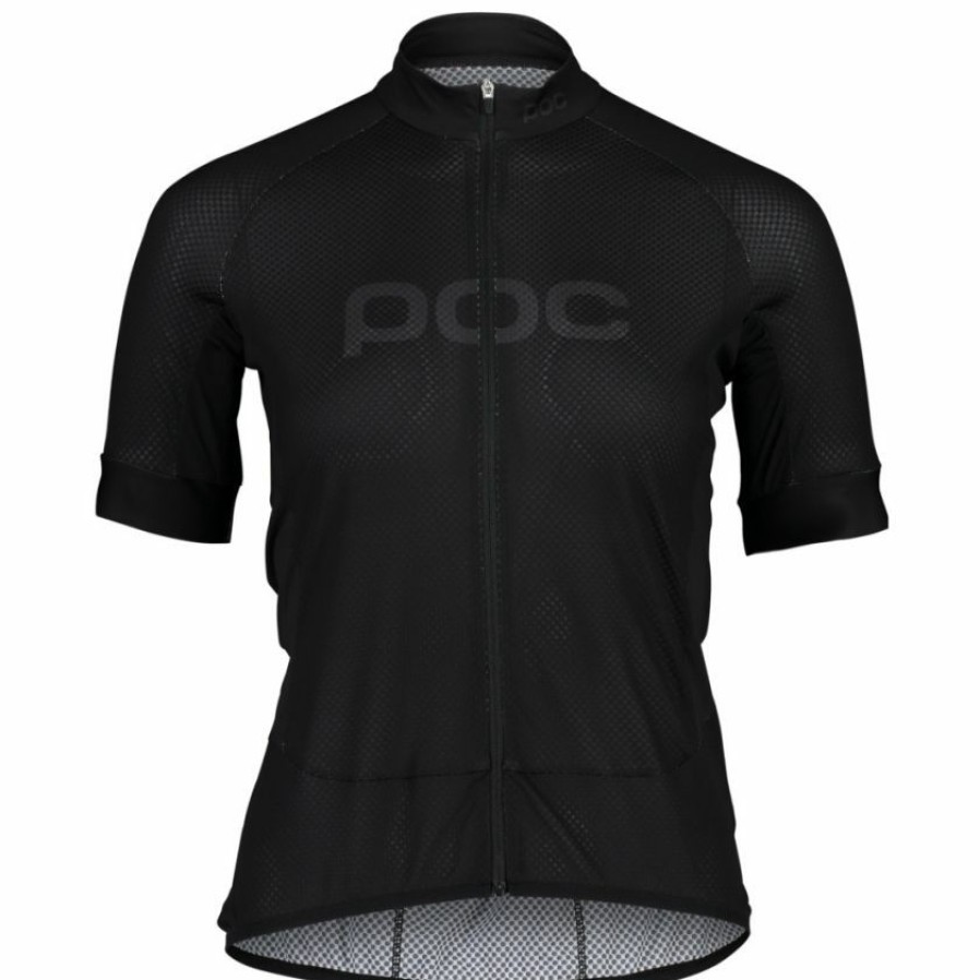 Clothing * | Poc Essential Road Logo Ss Womens Jersey Black 2022 Limit Offer