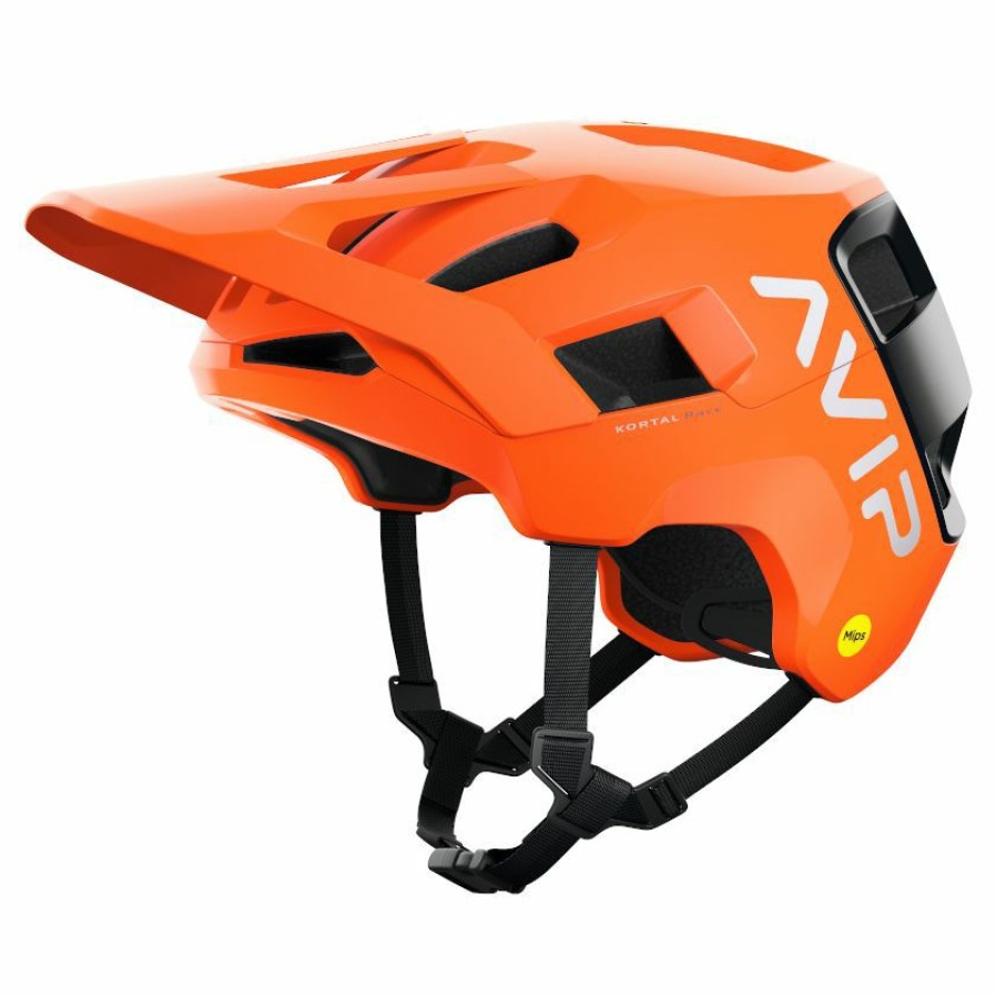 Helmets * | Poc Kortal Race Mips Mtb Helmet Fluorescent Orange Avip/Uranium Black Matte For Sale