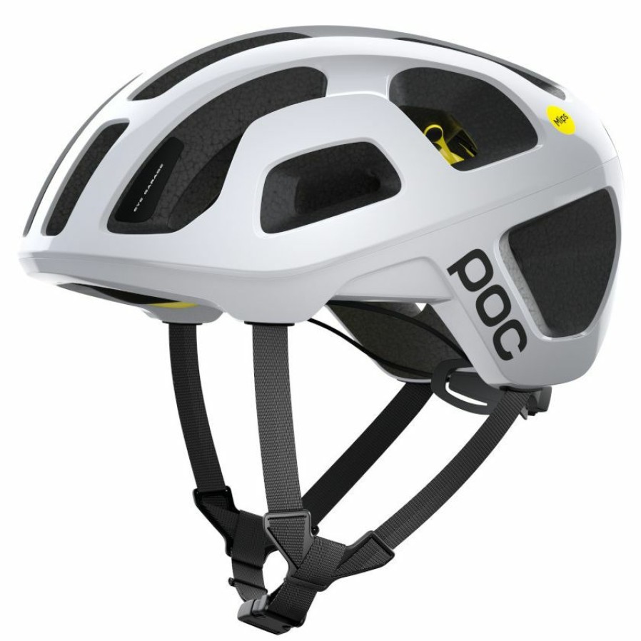 Helmets * | Poc Octal Mips Road Helmet Hydrogen White Fire Sale