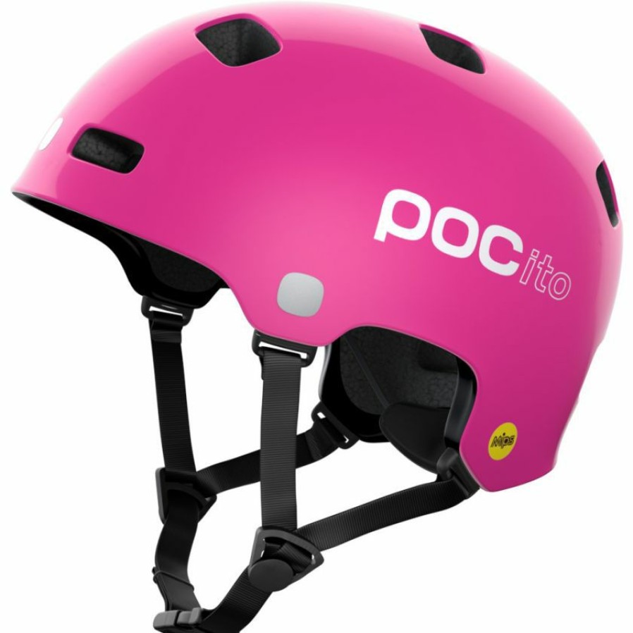 Helmets * | Poc Pocito Crane Mips Kids Helmet Fluorescent Pink Premium Product