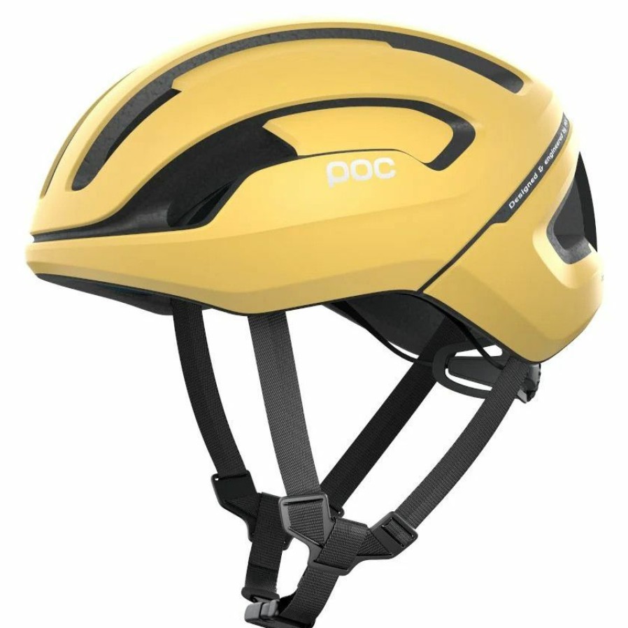 Helmets * | Poc Omne Air Spin Road Helmet Sulfur Yellow Matte Reduction In Price