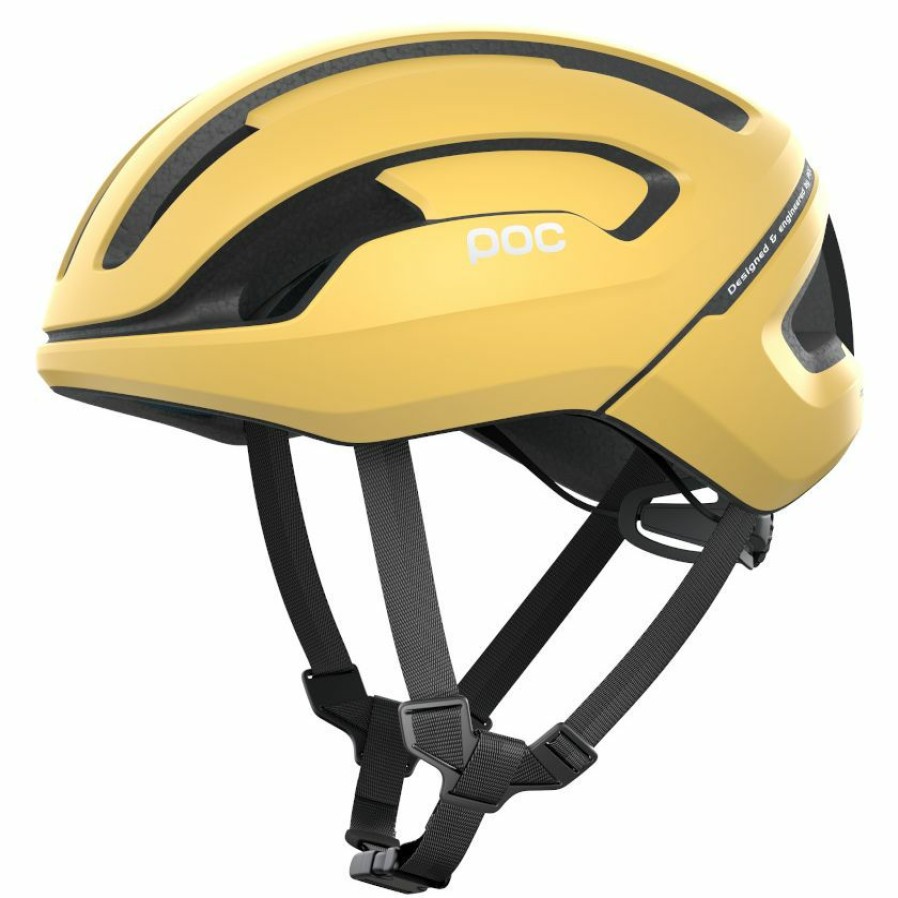 Helmets * | Poc Omne Air Spin Road Helmet Sulfur Yellow Matte Reduction In Price