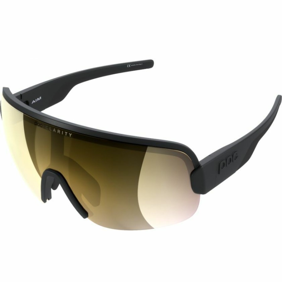 Accessories * | Poc Aim Sunglasses Uranium Black (Violet Gold Mirror Lens) With Discount