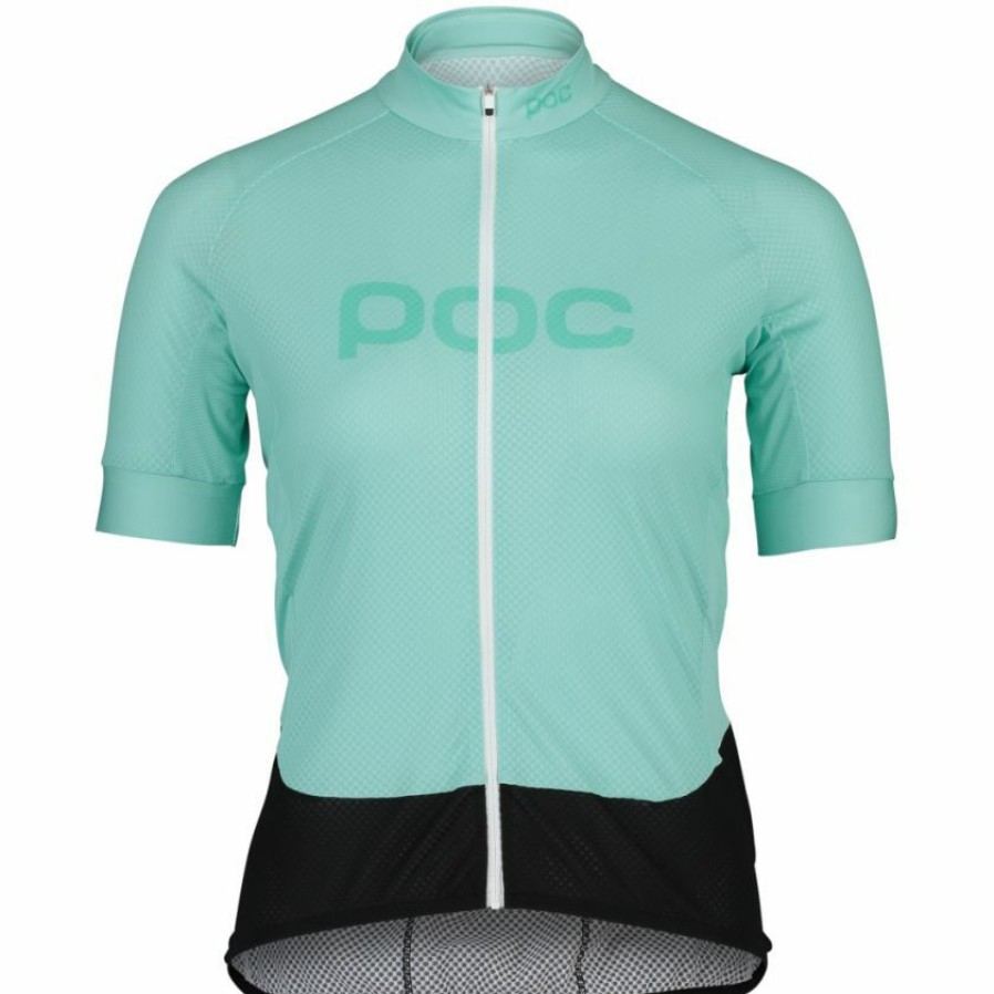 Clothing * | Poc Essential Road Logo Ss Womens Jersey Green 2022 Promotions